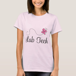 T-shirt Technologie rose mignonne de laboratoire de