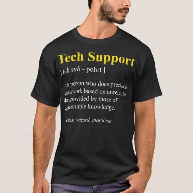T-shirt Technologie Support Définition Chemin Funny Ordina (Devant)