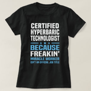 T-shirt Technologue certifié hyperbarique