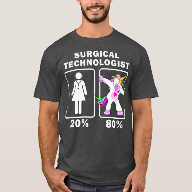 T-shirt Technologue chirurgical Dabbing Unicorn t 20 80 (Devant)