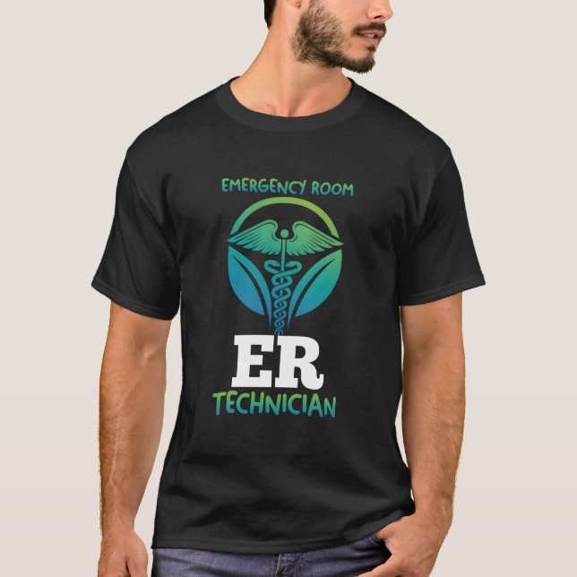 T-shirt Technologue de la salle d'urgence Appréciation Tec (Devant)
