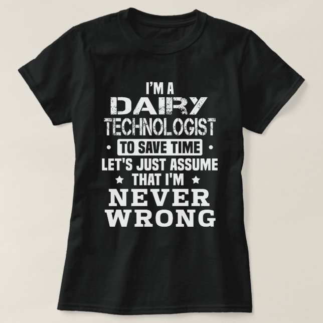 T-shirt Technologue laitier (Design devant)
