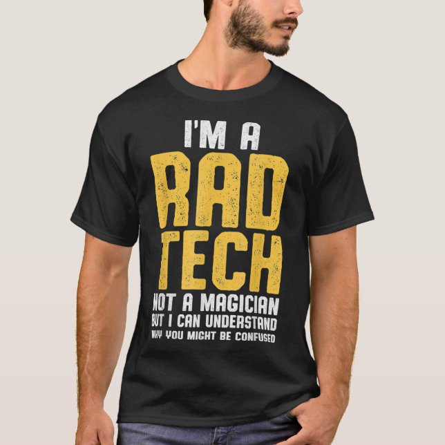 T-shirt Technologue radiologique Rad Tech Magicien Radiolo (Devant)