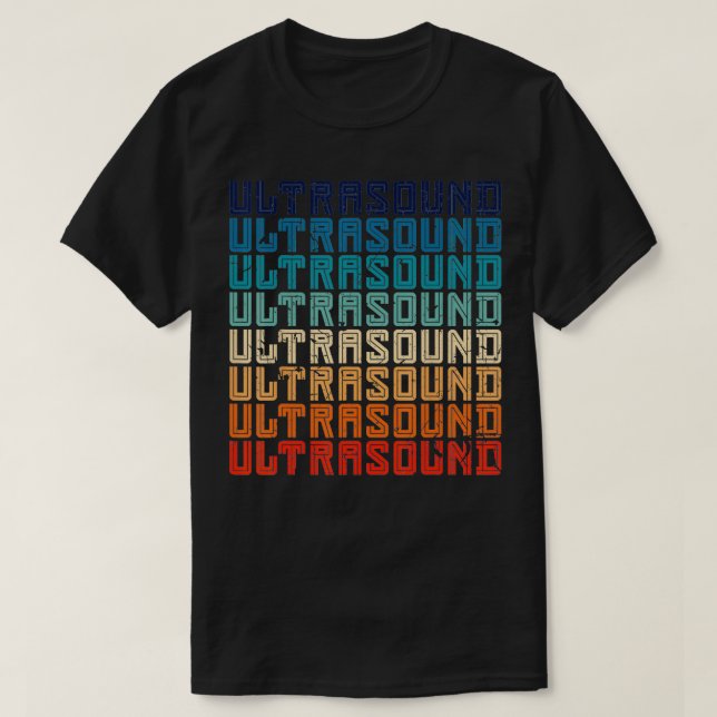 T-shirt Technologue rétro Ultrasound (Design devant)