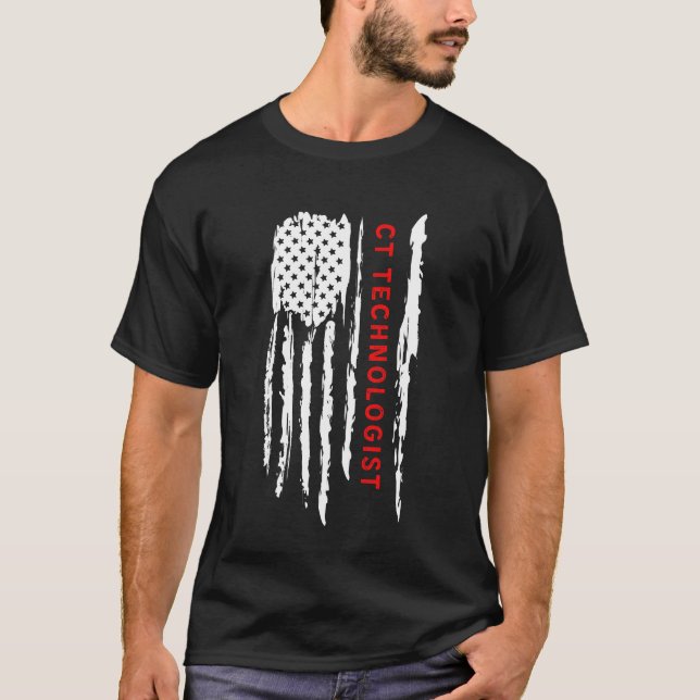 T-shirt Technologue TC 4 juillet Drapeau américain (Devant)
