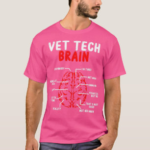 T-shirt Technologue vétérinaire du cerveau de la technolog