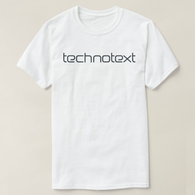T-shirt Technotext Techno Text (Design devant)