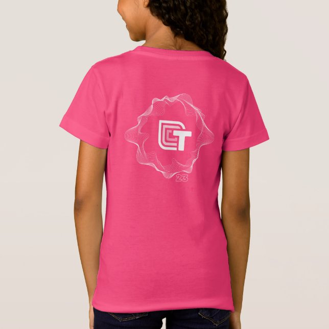 T-Shirt Technovation Waves Change tee pour les filles (Dos)