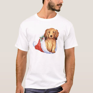 T-shirt Teckel à cheveux longs heureux de Howliday