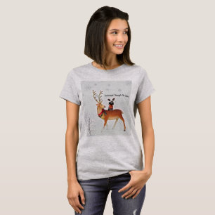 T-shirt Teckel par la chemise de neige