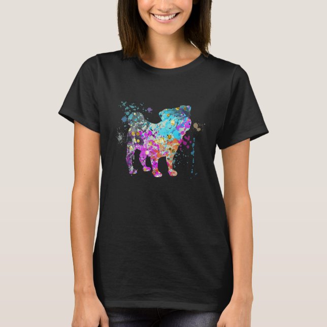 T-shirt Teckels Carlin Colorés (Devant)