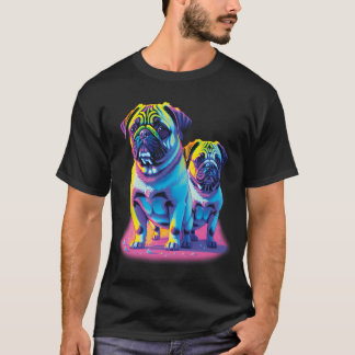 T-shirt Teckels Pop en Rose