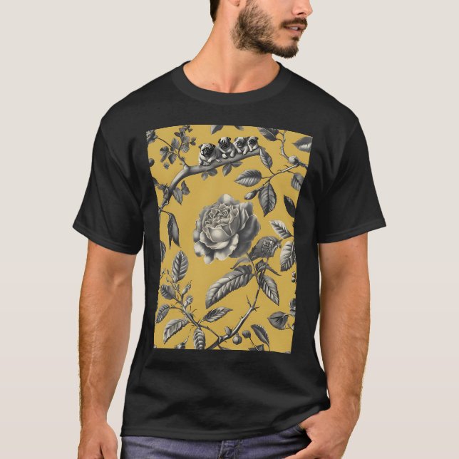 T-shirt Teckels sur une branche (Devant)