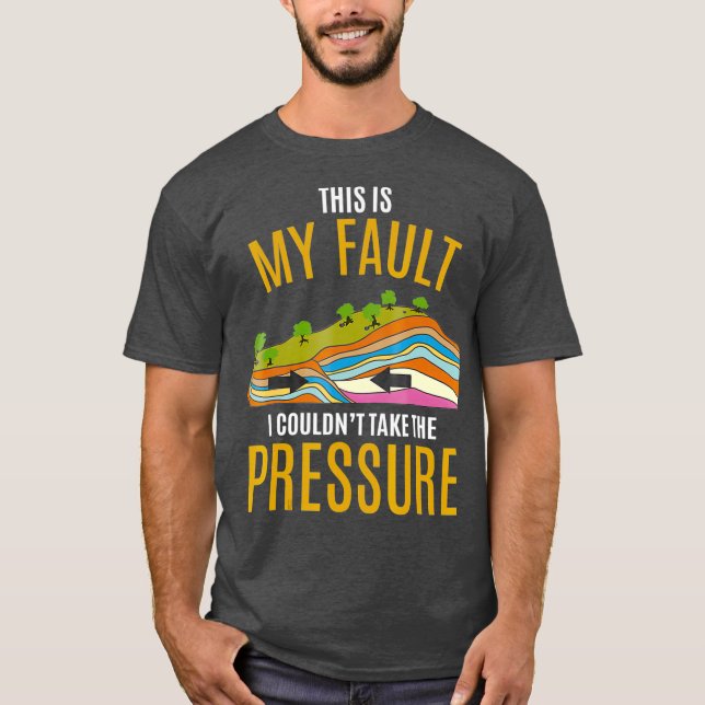 T-shirt Tectonic Plaques Modèle Tremblement de terre Désol (Devant)