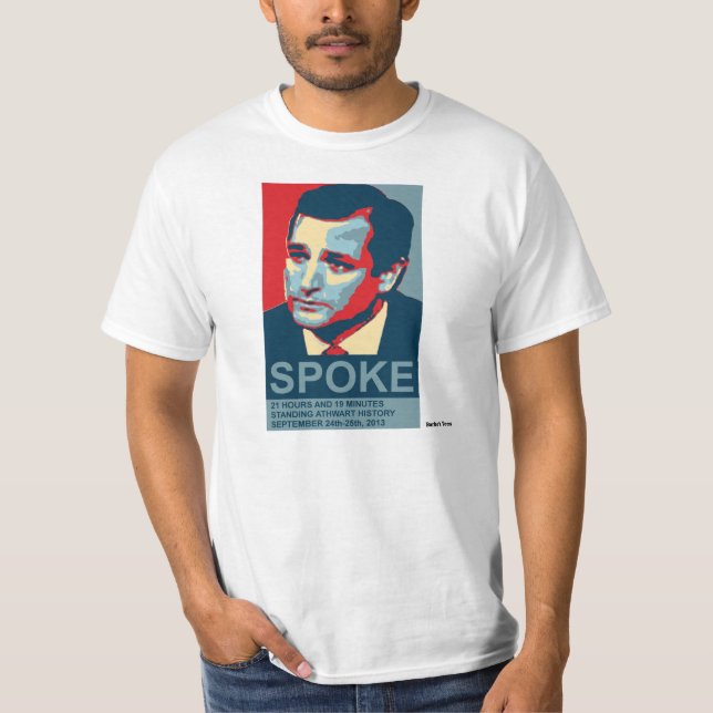 T-shirt Ted Cruz a parlé, de vieilles couleurs (Devant)