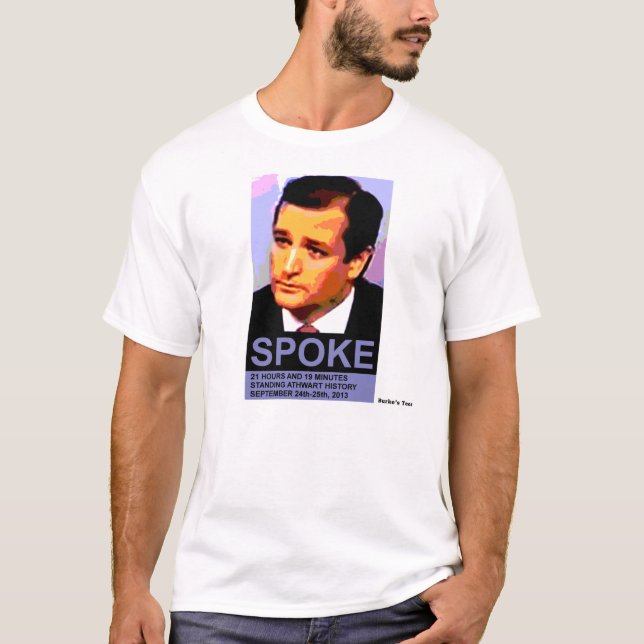 T-shirt Ted Cruz a parlé, des couleurs naturelles (Devant)