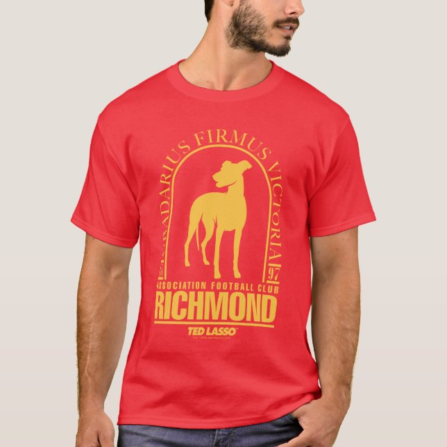 T-shirt Ted Lasso | AFC Richmond Gold Arched Logo (Devant)
