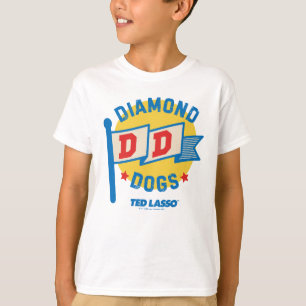 T-shirt Ted Lasso   Diamond Chiens Pennant Graphisme