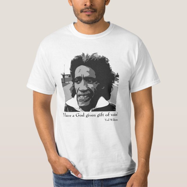 T-shirt Ted Williams on Discount-Shirt white (Devant)