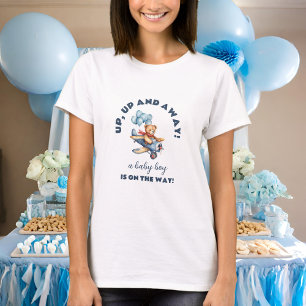 T-shirt Teddy Bear Avion Boy Baby shower Maman être