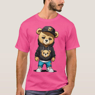T-shirt Teddy Bear Gangster En Vêtements De Rue Hip hop