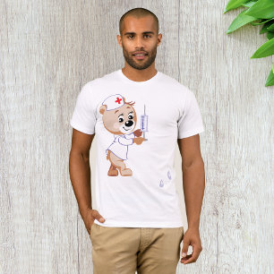 T-Shirt Teddy Bear Nurse Mens