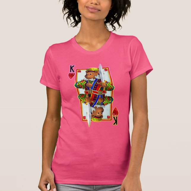 T-shirt Teddy Bear Roi des Coeurs (Devant)