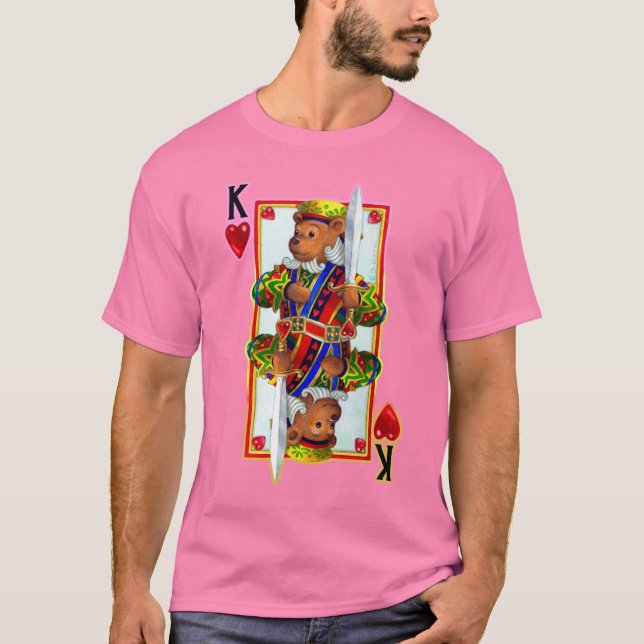 T-shirt Teddy Bear Roi des Coeurs (Devant)