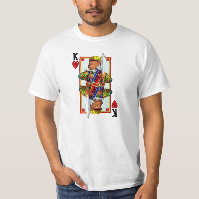 T-shirt Teddy Bear Roi des Coeurs (Devant)