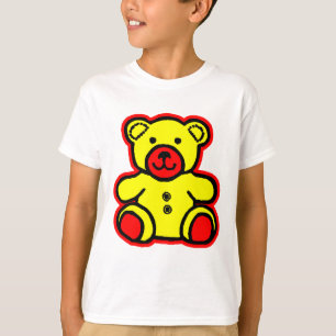 T-shirt Teddy Bear Rouge Jaune 2 Le MUSÉE Zazzle Cadeaux