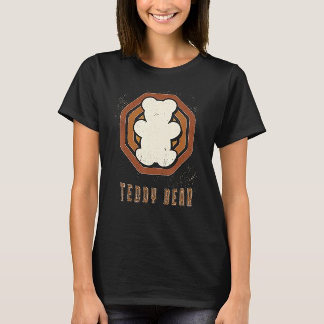 T-shirt Teddy Bear Vintage Retro Classic Love (Devant)