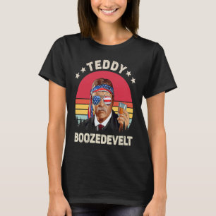 T-shirt Teddy Boozedevelt Theodore Roosevelt 4 juillet A