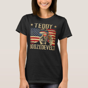 T-shirt Teddy Boozedevelt Theodore Roosevelt 4 juillet A