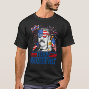 T-shirt Teddy Boozedevelt Theodore Roosevelt 4 juillet A
