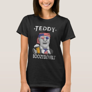 T-shirt Teddy Boozedevelt Theodore Roosevelt 4 juillet M
