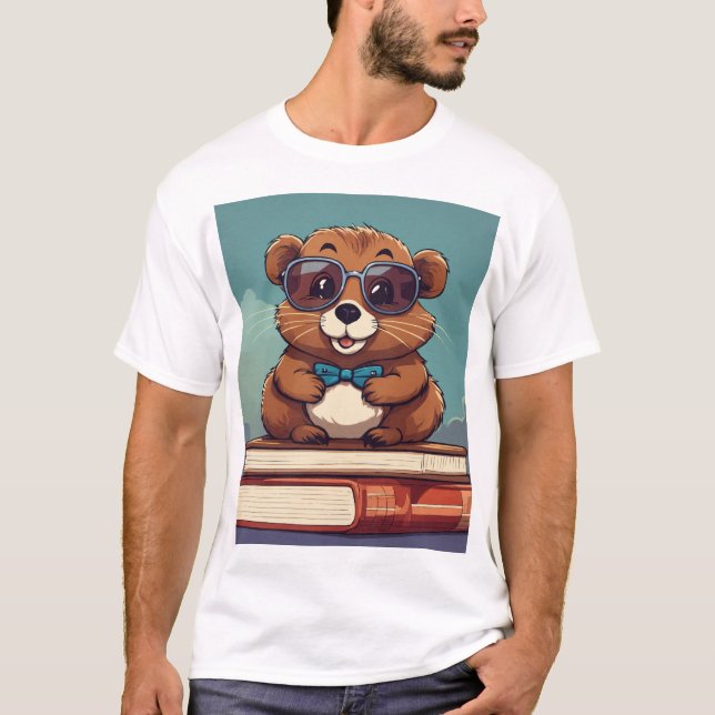 T-shirt Teddy et les livres de magie (Devant)