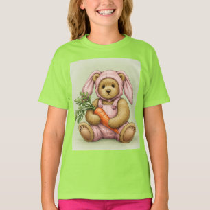 T-shirt Teddy - Lapin avec carotte par Natasha Us