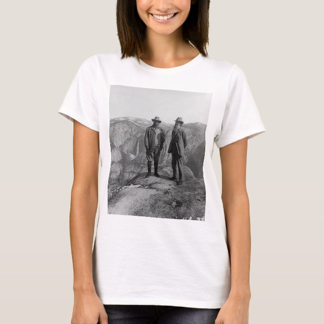 T-shirt Teddy Roosevelt et John Muir dans Yosemite (Devant)