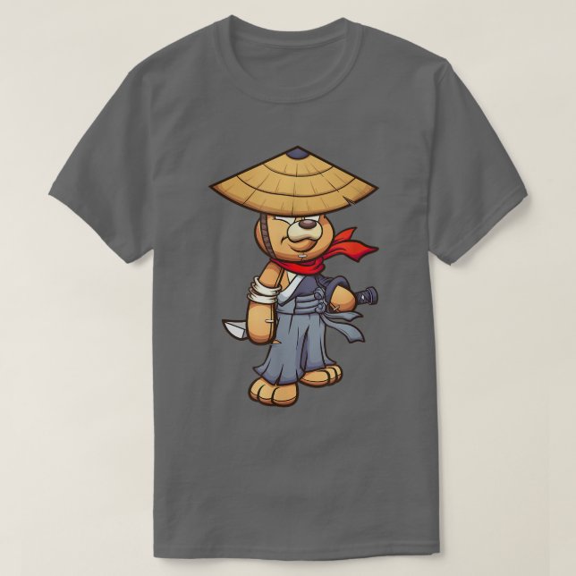 T-shirt Teddy Tender Master de Samurai de l'île de Tendrum (Design devant)