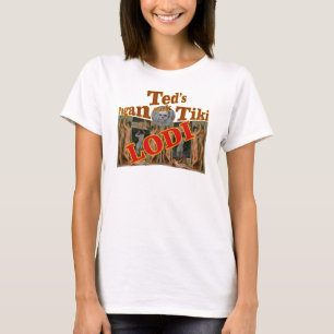 T-shirt Ted's Pagan Tiki Shack Bar Enoteca Lodi Californie