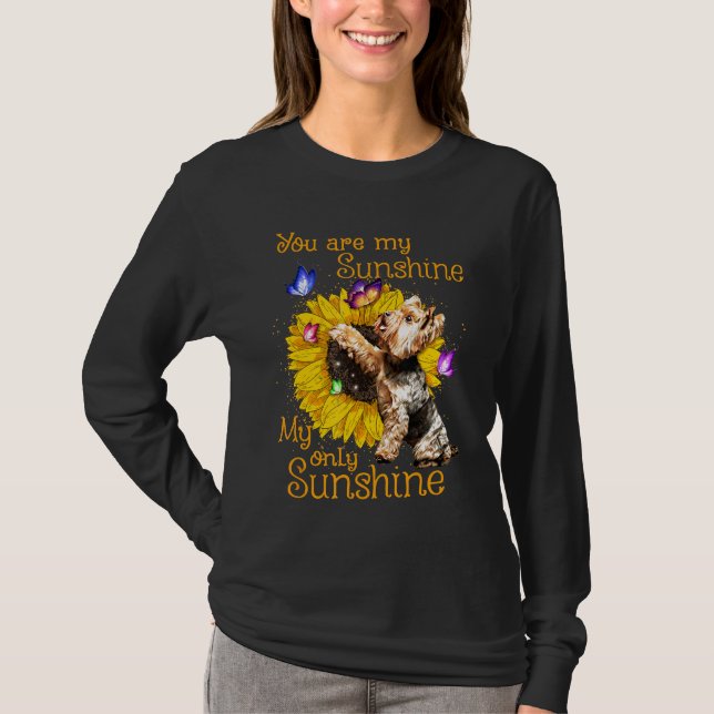 T-shirt Tee89s Yorkshire Terrier est mon soleil (Devant)