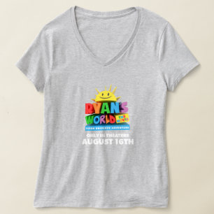 T-shirt Tee à col V pour femmes (couleurs foncées)