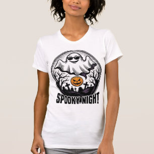 T-shirt Tee Art Cool Ghost Halloween Vintage Gravure_1