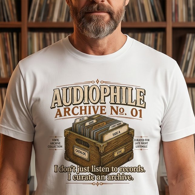 T-shirt Tee Audiophile Archive n° 01 Vinyle (Créateur téléchargé)