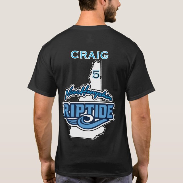 T-shirt Tee avec nom et numéro personnalisés (Dos)