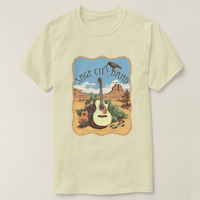 T-shirt Tee avec Sage City. (Design devant)