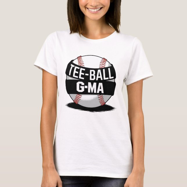 T-shirt Tee-Ball G-Ma Mamie de tee-ball drôle (Devant)