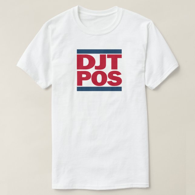 T-shirt Tee Blanc DJT-POS (Design devant)