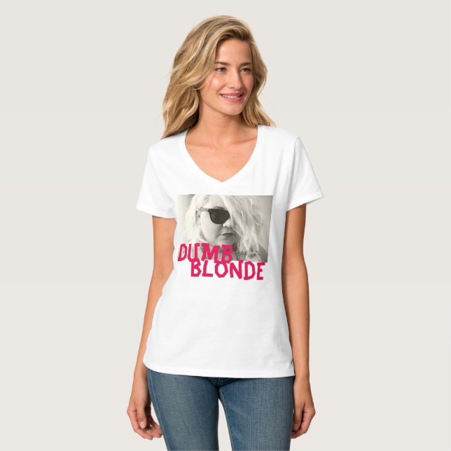 T-shirt tee blonde blonde rose débile Vêtements DBR CO (Devant entier)