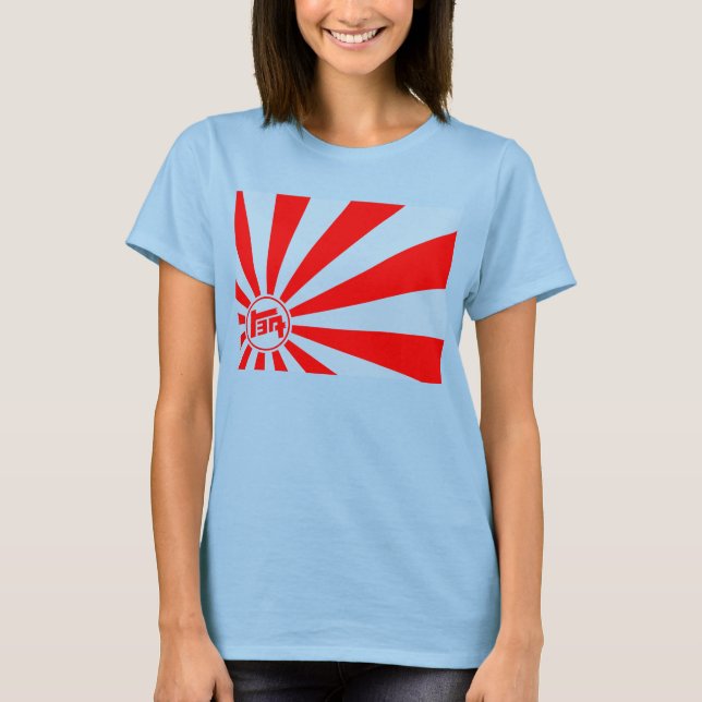 T-shirt Tee Burnout intégrée - logo TEQ rising sun (Devant)